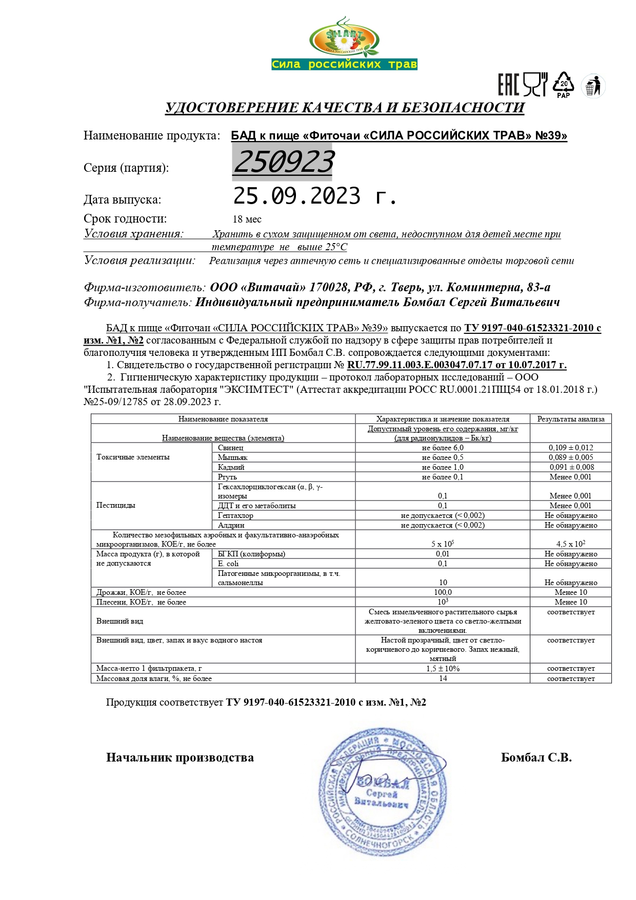 Паспорт №092023